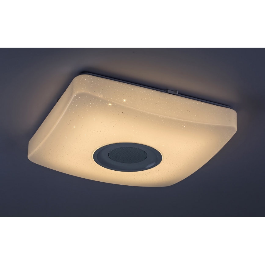 Rabalux - LED RGB Dimmable φωτιστικό οροφής με ηχείο LED/18W/230V  + RC