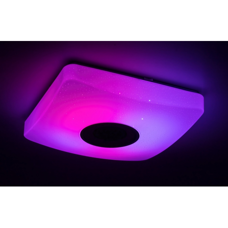 Rabalux - LED RGB Dimmable φωτιστικό οροφής με ηχείο LED/18W/230V  + RC