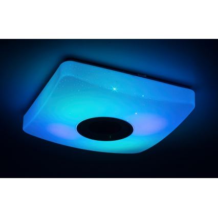 Rabalux - LED RGB Dimmable φωτιστικό οροφής με ηχείο LED/18W/230V  + RC