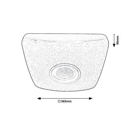 Rabalux - LED RGB Dimmable φωτιστικό οροφής με ηχείο LED/18W/230V  + RC