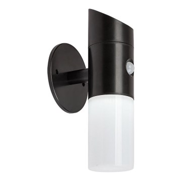Rabalux - LED RGB Ηλιακή λάμπα τοίχου με αισθητήρα LED/1W/3,7V IP44 μαύρο 1200 mAh