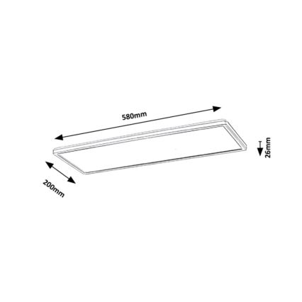 Rabalux - LED επιφανειακό πάνελ LED/22W/230V