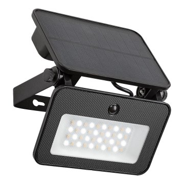 Rabalux - LED Ηλιακός προβολέας με αισθητήρα LED/6W/3,7V 3000/4000/6500K IP65 2200 mAh