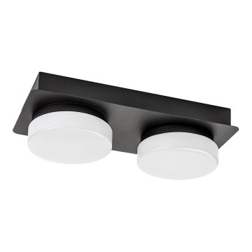 Rabalux - LED Οροφωτιστικό Μπάνιου 2xLED/5,5W/230V IP44 μαύρο