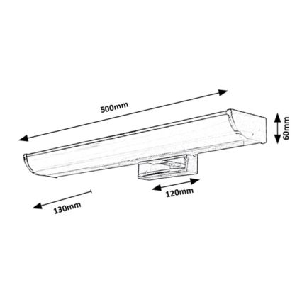 Rabalux - LED Φωτισμός καθρέφτη μπάνιου LED/7,5W/230V IP44