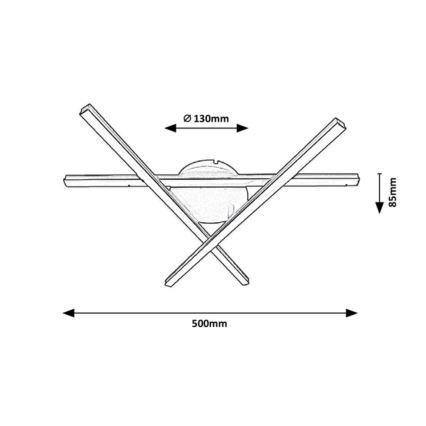 Rabalux - LED Φωτιστικό οροφής 3xLED/25W/230V