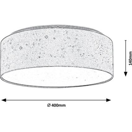 Rabalux - LED φωτιστικό οροφής LED/22W/230V  γκρι