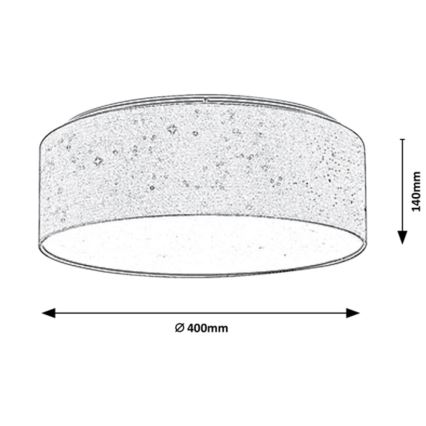 Rabalux - LED φωτιστικό οροφής LED/22W/230V κρεμ