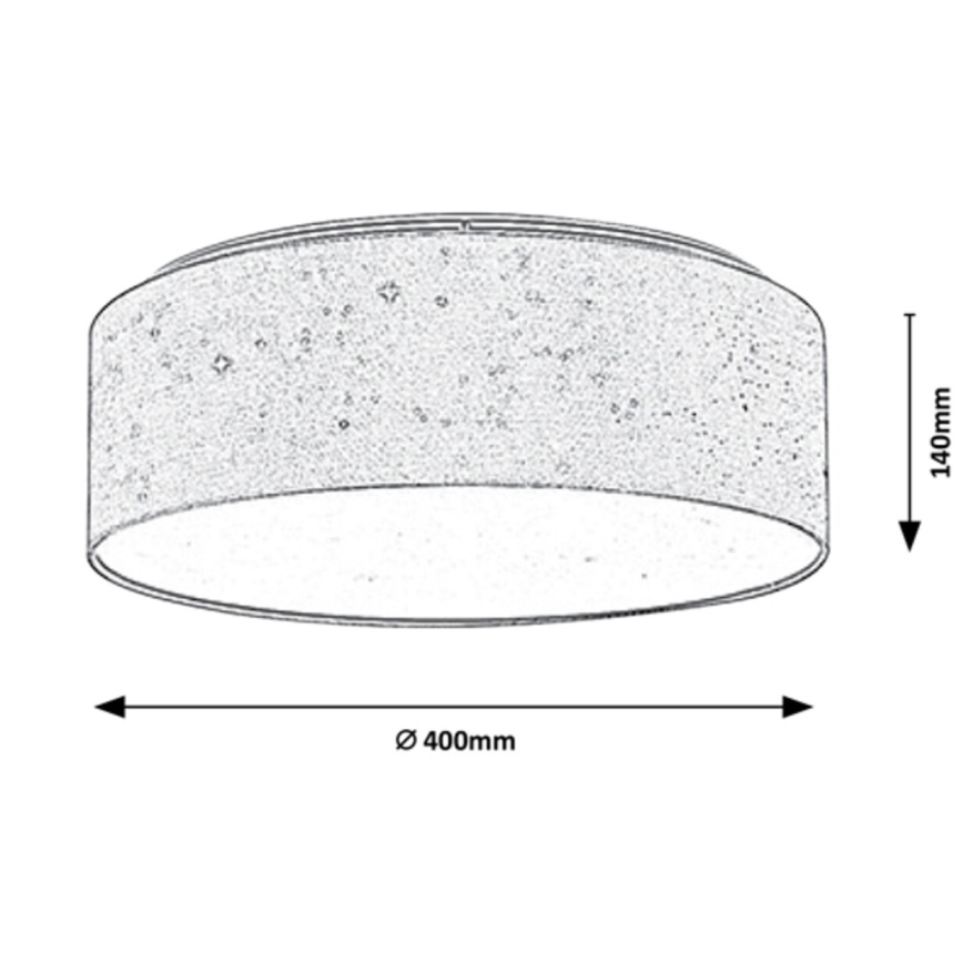 Rabalux - LED φωτιστικό οροφής LED/22W/230V κρεμ
