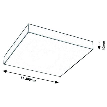 Rabalux - LED Φωτιστικό οροφής LED/24W/230V 3000-6000K IP44 λευκό