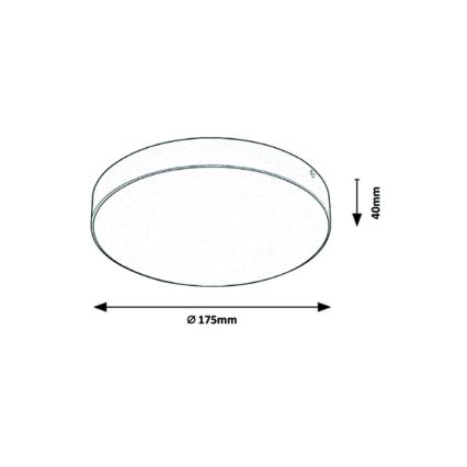 Rabalux - LED Φωτιστικό οροφής μπάνιου LED/18W/230V 3000-6000K IP44 λευκό