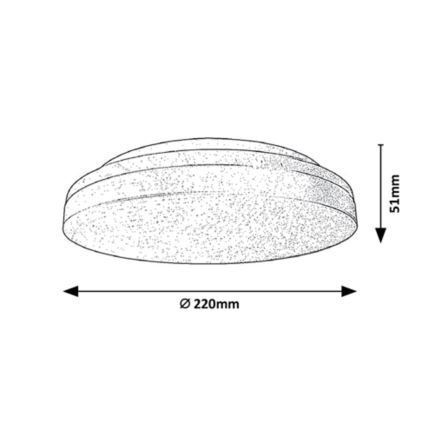 Rabalux - LED Φωτιστικό οροφής μπάνιου LED/18W/230V  IP54 3000K/4000K/6000K