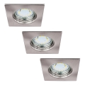 Rabalux - Σετ 3x LED χωνευτά φωτιστικά μπάνιου 1xGU10/3W/230V IP44