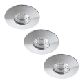 Rabalux - Σετ 3x χωνευτά φωτιστικά μπάνιου LED/4W/230V IP44