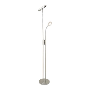 Rabalux - Ρυθμιζόμενο LED επιδαπέδιο φωτιστικό LED/18,5W/230V + LED/4,5W ματ χρώμιο