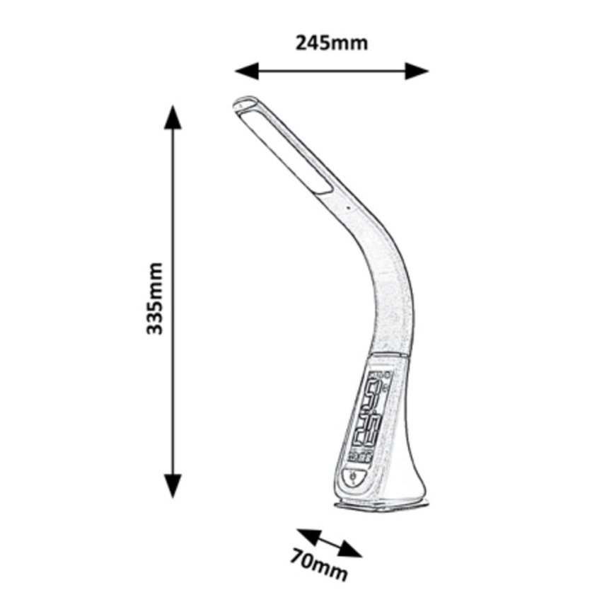 Rabalux - Επιτραπέζια λάμπα αφής LED Dimmable  LED/5W/230V λευκό