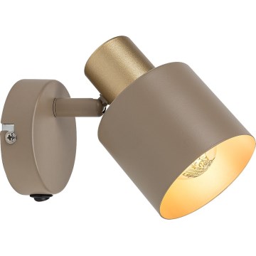 Rabalux - Επιτοίχιο φωτιστικό σποτ 1xE14/10W/230V μπεζ