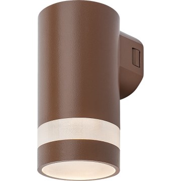 Rabalux - Επιτοίχιο εξωτερικό φωτιστικό LED/9W/230V IP65 καφέ
