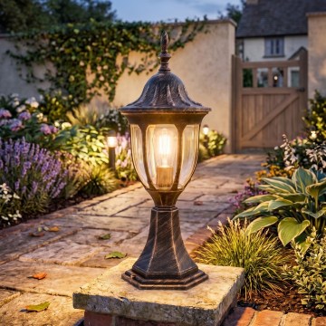 Rabalux - Εξωτερικό φωτιστικό 1xE27/60W/230V IP43 χρυσό/πατίνα/μαύρο