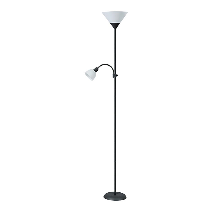 Rabalux - επιδαπέδιο φωτιστικό 1xE27/100W+E14/25W μαύρο/λευκό