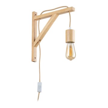 Rabalux - Επιτοίχιο φωτιστικό 1xE27/60W/230V οξιά