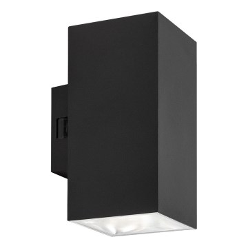 Rabalux - Επιτοίχιο φωτιστικό εξωτερικού χώρου LED LED/18W/230V 2700/4000/6500K IP65 μαύρο