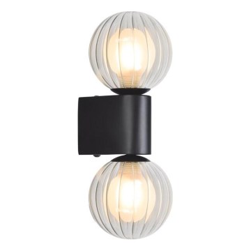 Rabalux - Επιτοίχιο φωτιστικό μπάνιου 2xG9/3,5W/230V IP44 μαύρο