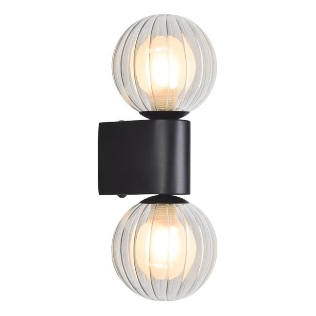 Rabalux - Επιτοίχιο φωτιστικό μπάνιου 2xG9/3,5W/230V IP44 μαύρο