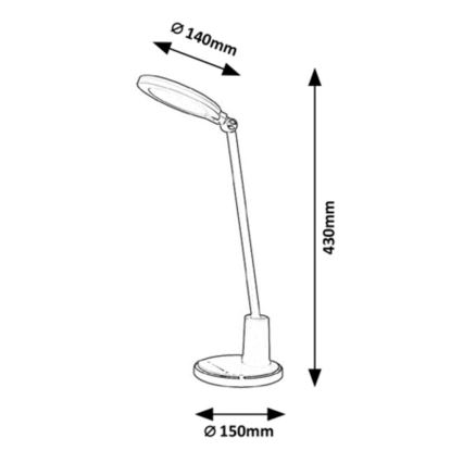 Rabalux - Επιτραπέζια λάμπα αφής LED Dimmable LED/10W/230V 3000-6000K