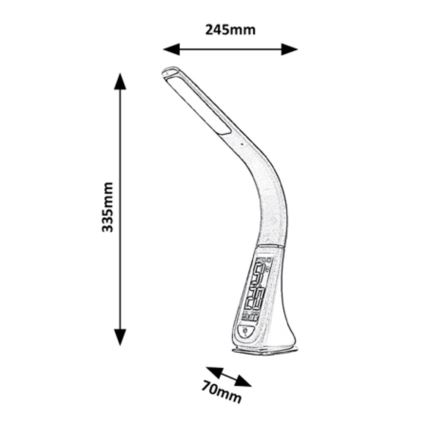 Rabalux - Επιτραπέζια λάμπα αφής LED Dimmable  LED/5W/230V λευκό