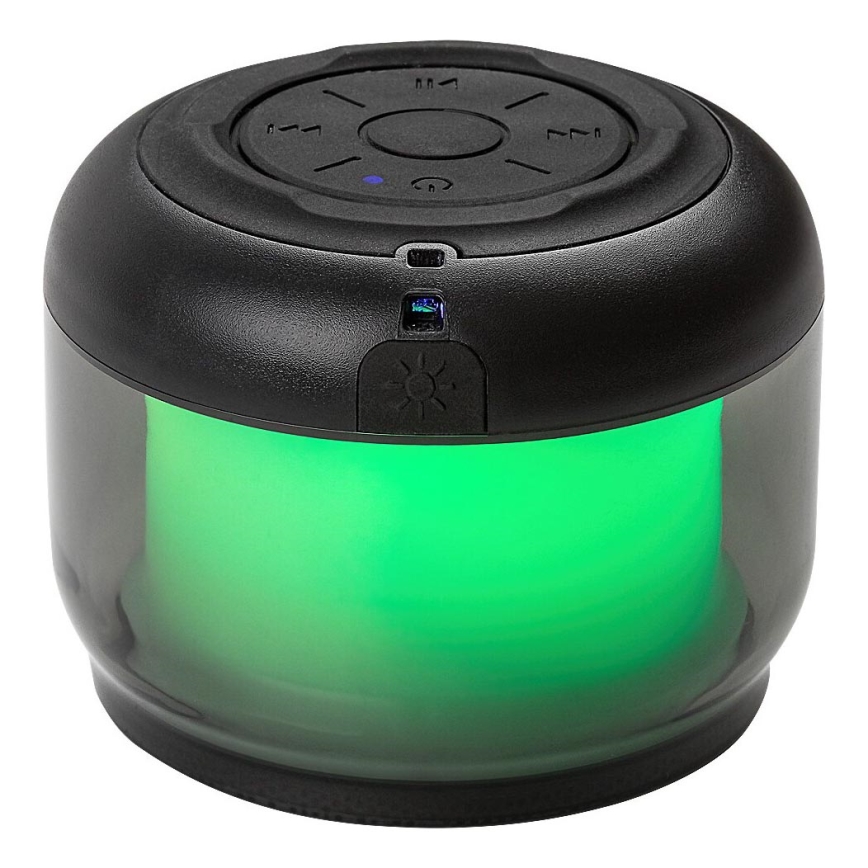 Rabalux - Επιτραπέζιο φωτιστικό RGB με ηχείο RGB/3W/3,7V 500mAh