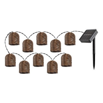 Rabalux - Ηλιακά λαμπάκια LED 10xLED/0,6W/1,2V 5 m IP44 600 mAh