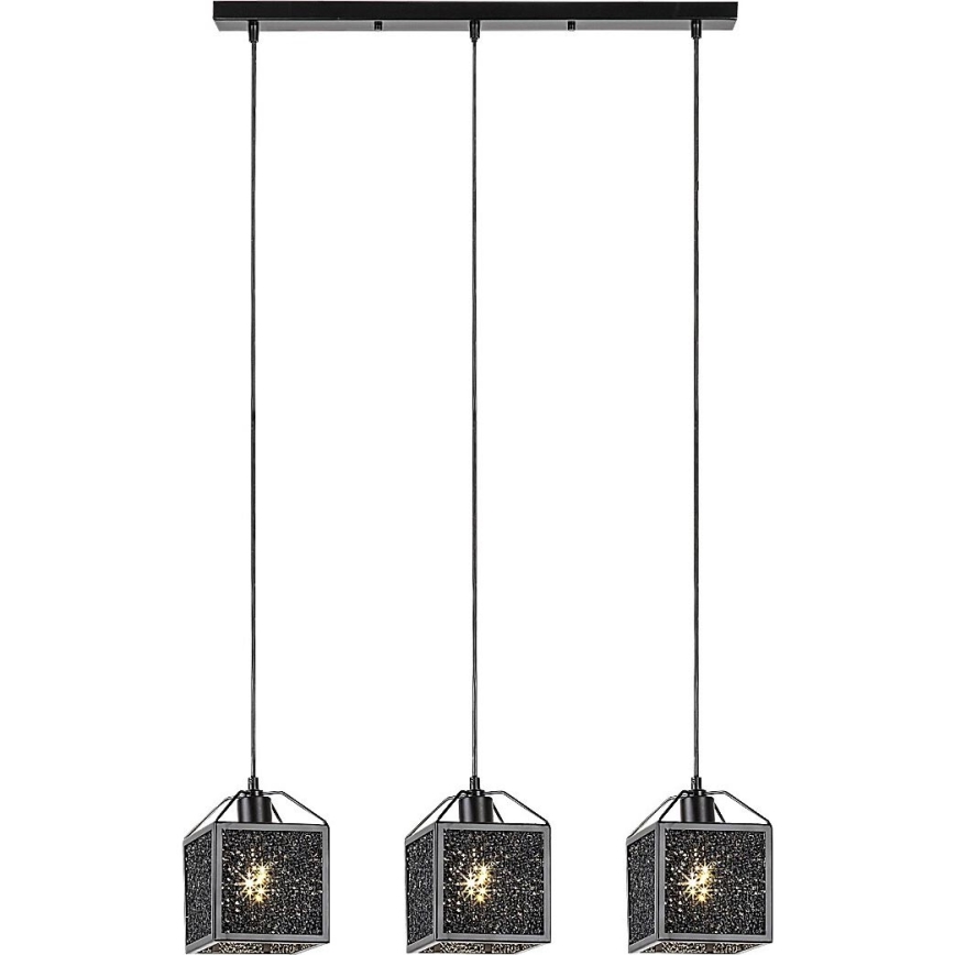 Rabalux - Κρεμαστό φωτιστικό οροφής 3xE27/40W/230V μαύρο