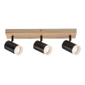 Rabalux - Οροφής σποτ φωτιστικό 3xGU10/5W/230V δρυς