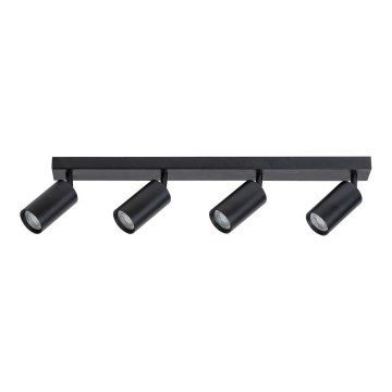 Rabalux - Οροφιαίο φωτιστικό με 4 spot GU10/25W/230V μαύρο