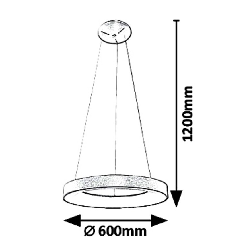 Rabalux - Πολύφωτο LED σε σχοινί CARMELLA LED/50W/230V