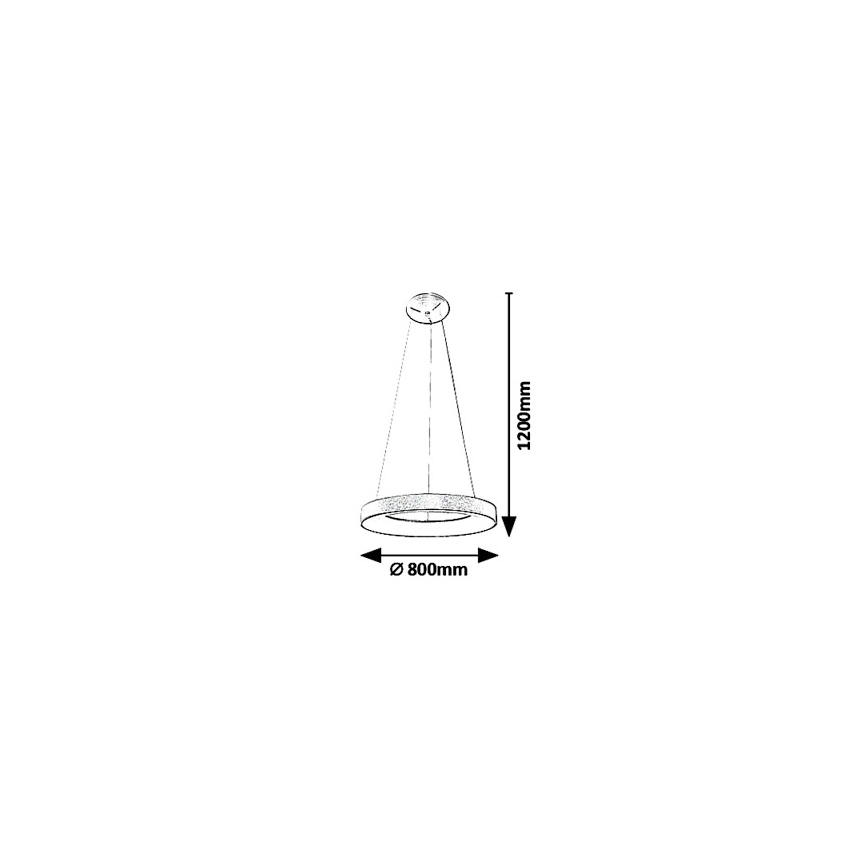 Rabalux - Πολύφωτο LED σε σχοινί CARMELLA LED/80W/230V