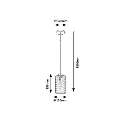 Rabalux - Πολύφωτο κρεμαστό 1xE27/40W/230V