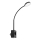 Rabalux - Ρυθμιζόμενο επιτοίχιο φωτιστικό LED/4W/230V με θύρα USB και βύσμα για πρίζα, μαύρο
