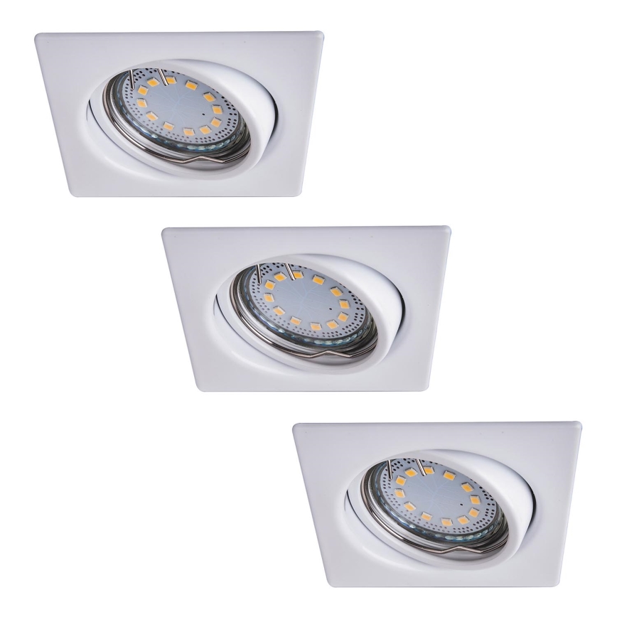 Rabalux - ΣΕΤ 3xLED Χωνευτό φωτιστικό 3xGU10/3W/230V IP40