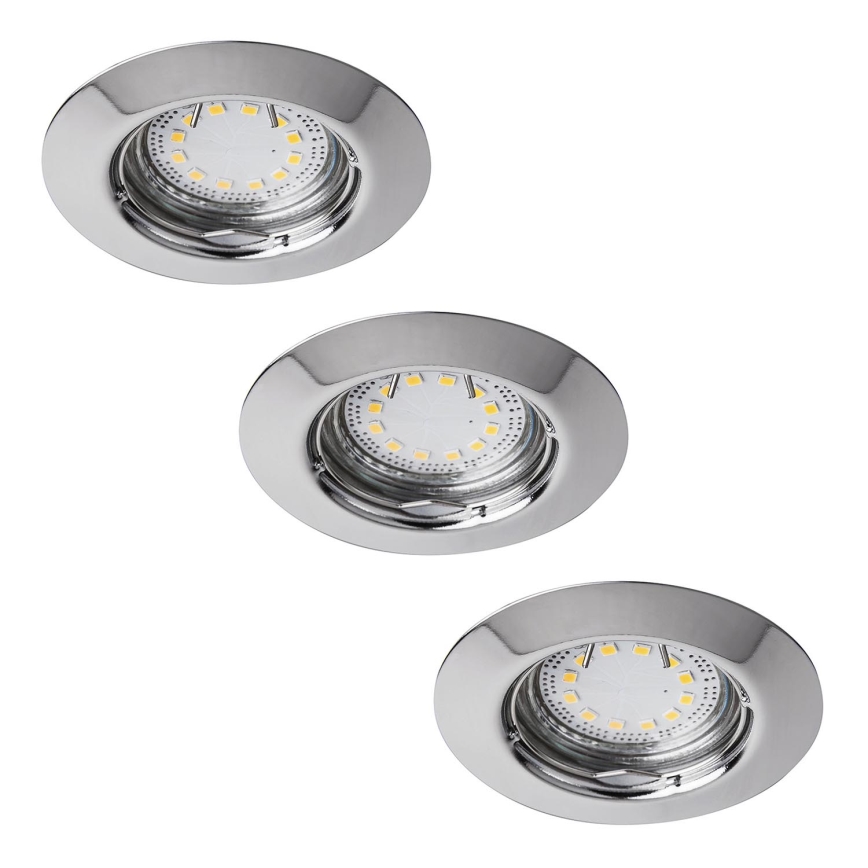 Rabalux - ΣΕΤ 3xLED Χωνευτό φωτιστικό μπάνιου 3xGU10/3W/230V IP44