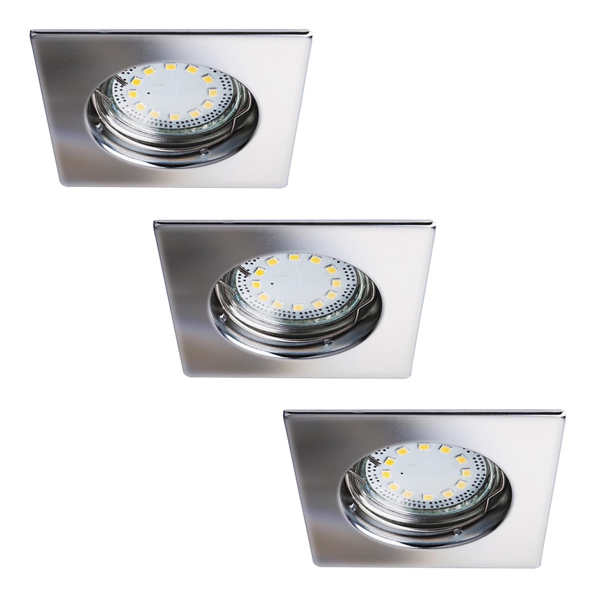 Rabalux - ΣΕΤ 3xLED Χωνευτό φωτιστικό μπάνιου 3xGU10/3W/230V IP44