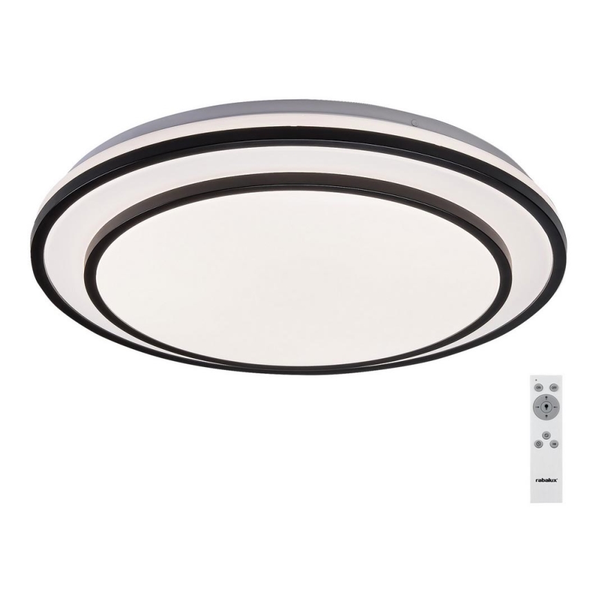 Rabalux - Φωτιστικό οροφής LED Dimmable LED/40W/230V 3000-6500K μαύρο + τηλεχειριστήριο