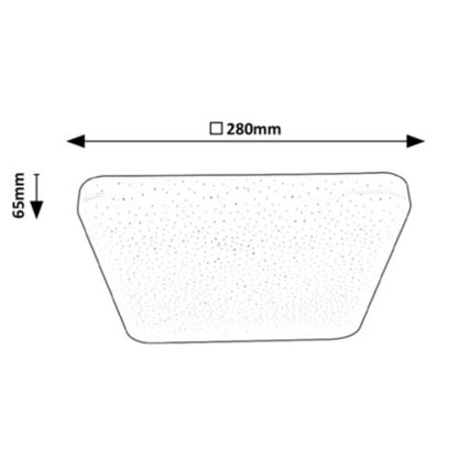 Rabalux - Φωτιστικό οροφής LED LED/12W/230V