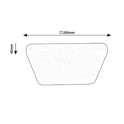 Rabalux - Φωτιστικό οροφής LED LED/18W/230V