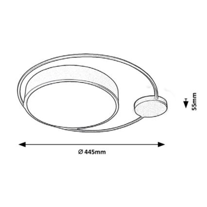 Rabalux - Φωτιστικό οροφής LED LED/28W/230V