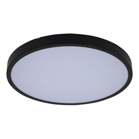 Rabalux - Φωτιστικό οροφής μπάνιου dimming LED LED/24W/230V 3000-6000K IP44 διάμετρος 35,5 cm μαύρο + τηλεχειριστήριο