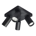Rabalux - Φωτιστικό σποτ 4xGU10/7W/230V μαύρο