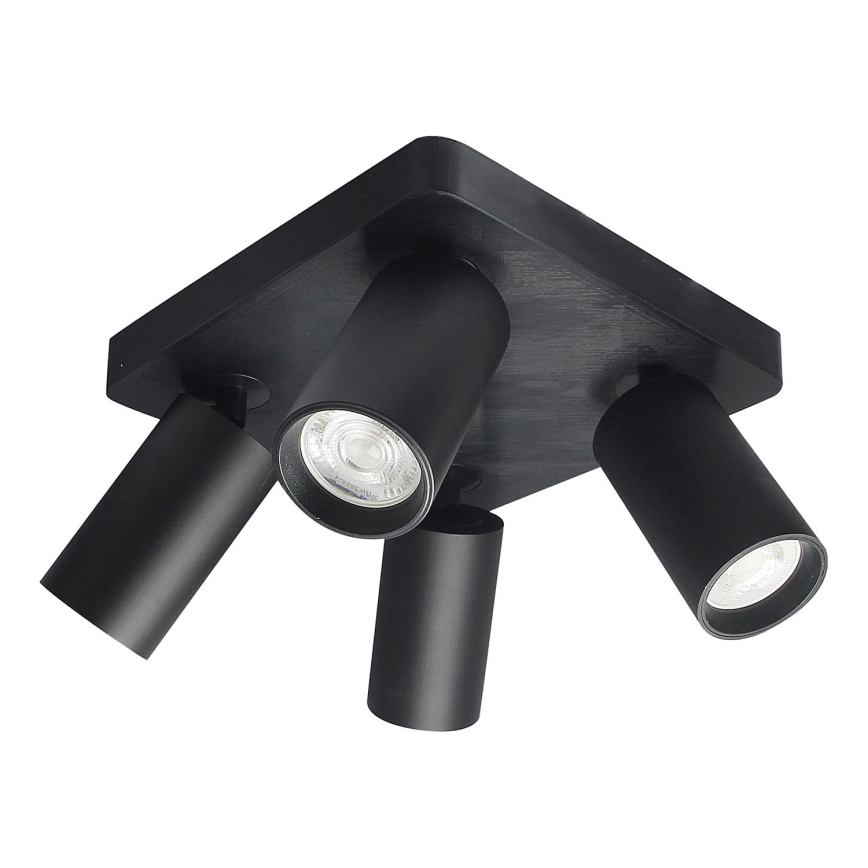 Rabalux - Φωτιστικό σποτ 4xGU10/7W/230V μαύρο