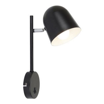 Rabalux - Φωτιστικό τοίχου EGON 1xE14/40W/230V μαύρο